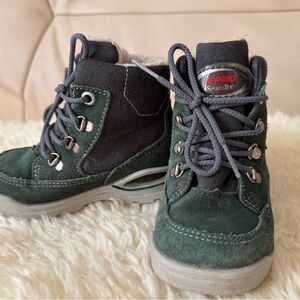 Kids Dark Green Boots
